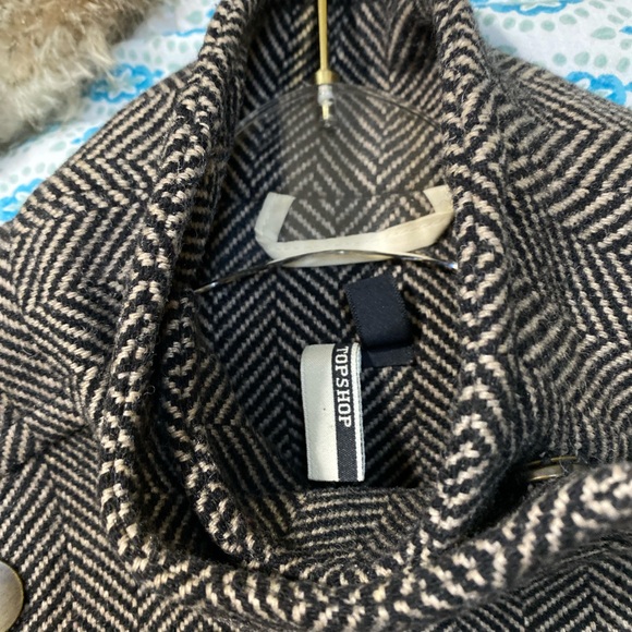 Top Shop Herringbone coat - Picture 3 of 7